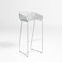 High end Textile Stool with Backrest by Gandia Blasco Casa Design