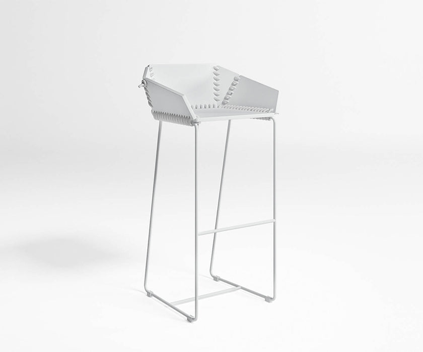 High end Textile Stool with Backrest by Gandia Blasco Casa Design
