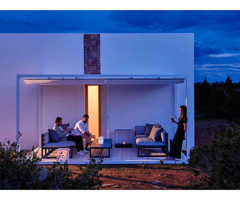 High end Floor Pergola Folding Roof Pavilion by Gandia Blasco Casa Design