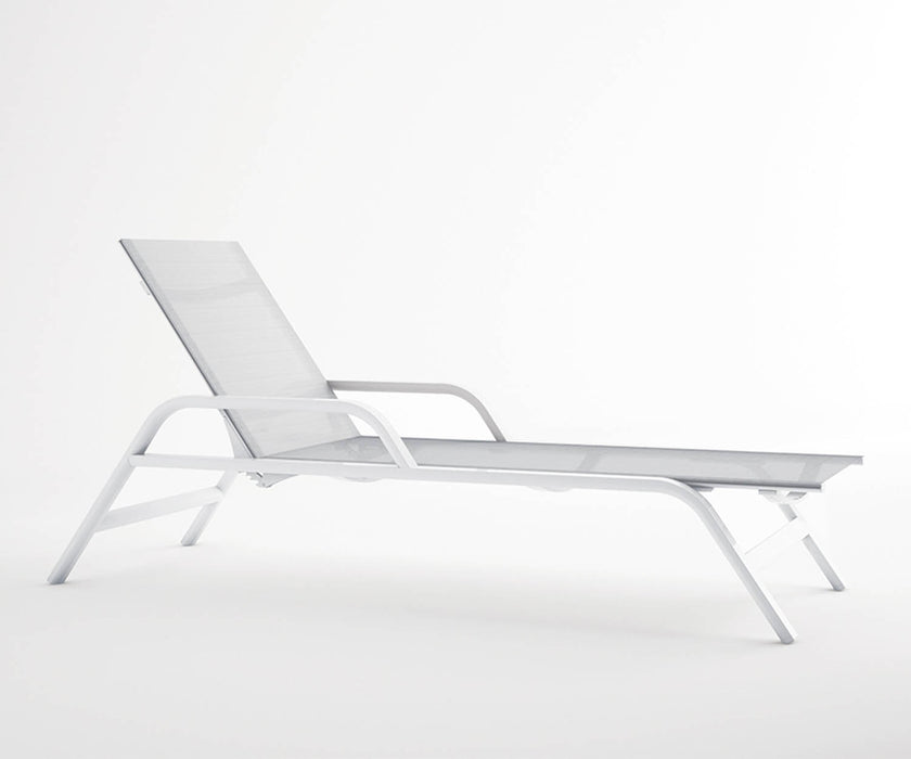 High end Stack Chaise Lounge with Arms by Gandia Blasco Casa Design