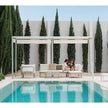 High end Pergola Fixed Canvas Roof Pavilion by Gandia Blasco Casa Design