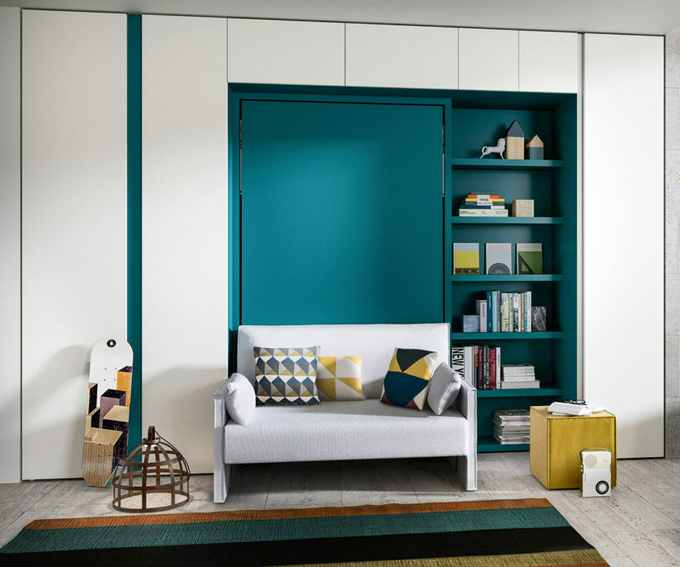 High end Altea Wall Bed With Sofa by Clei Casa Design