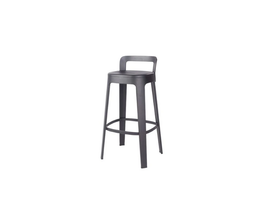 High end Ombra Stool With Backrest by RS Barcelona Casa Design