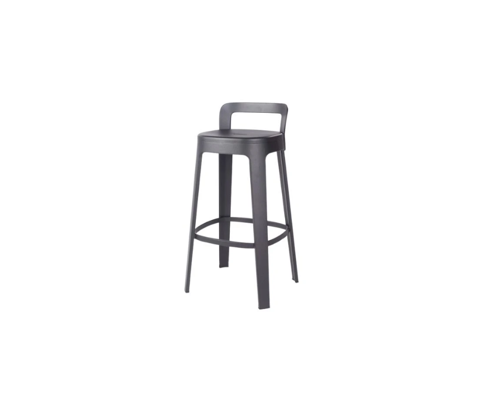 High end Ombra Stool With Backrest by RS Barcelona Casa Design