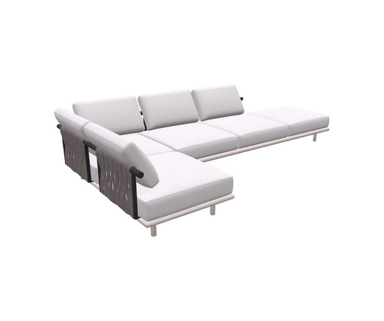 Eden Sofas - Composition 2 -Padded Belts Backrest Roda