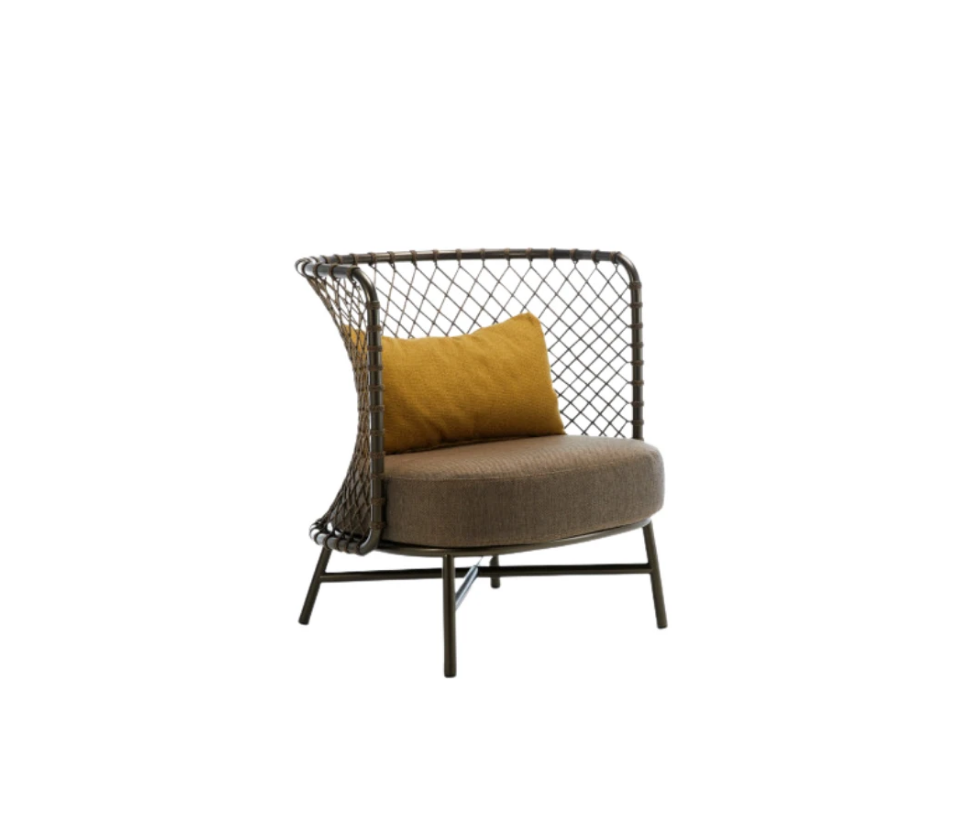 High end Charme Art. 4381B Lounge Armchair by Roberti Rattan Casa Design
