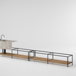 Outdoor Base Kitchen Quadruple Configuration | Kettal 