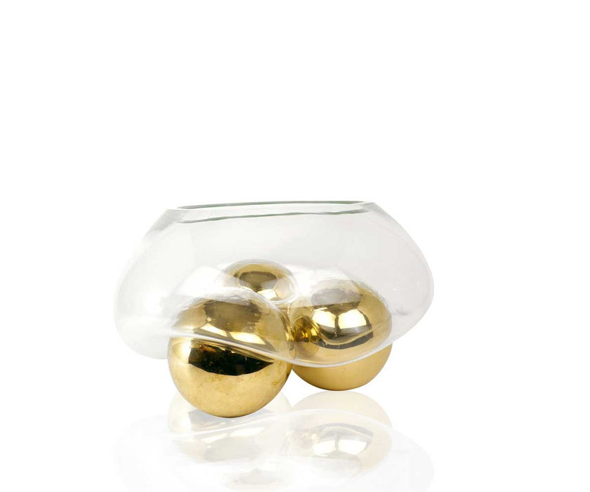 Gravity Three Balls Bowl Sculpture