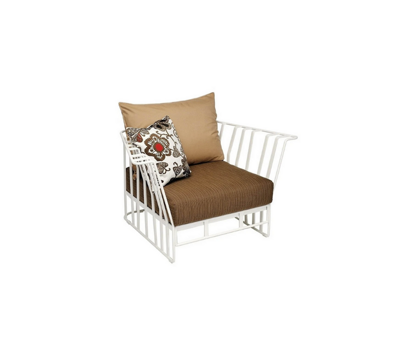 High end Hamptons Graphics ART. 9731 Armchair by Roberti Rattan Casa Design