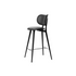 High Stool Backrest Black beech Mater