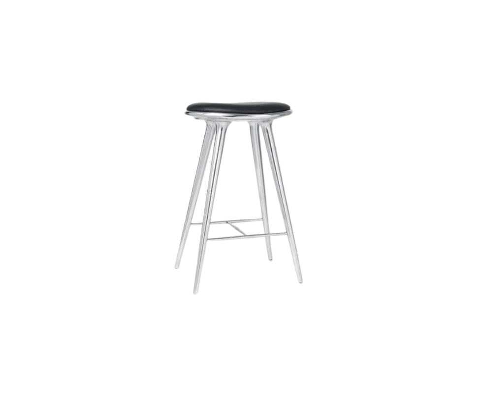 High Stool Recycled Aluminium Mater