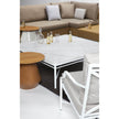 Triconfort 72704 Coffee Table White Frame and Marble Top