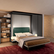 LGM TV 2 WALL BED WITH BOOKSHELF AND DESK by Clei