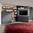 LGM TV 2 WALL BED WITH BOOKSHELF AND DESK by Clei