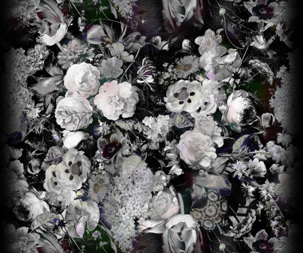 Eden Queen B&W Square Rug Moooi
