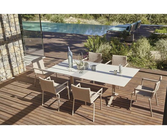 High end Key West ART. 4211 Dining Armchair by Roberti Rattan Casa Design