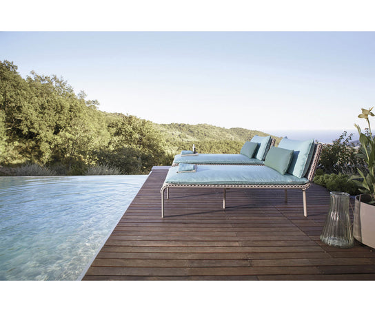 High end Key West ART. 4234 Chaise Lounge by Roberti Rattan Casa Design