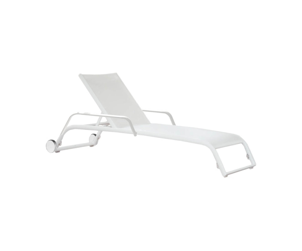 Duo Deckchair, Wheels And Arms