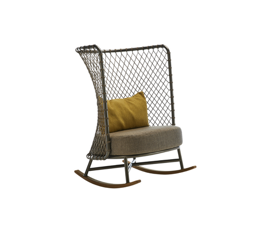 Charme Art. 4385B Rocking Armchair Roberti Rattan