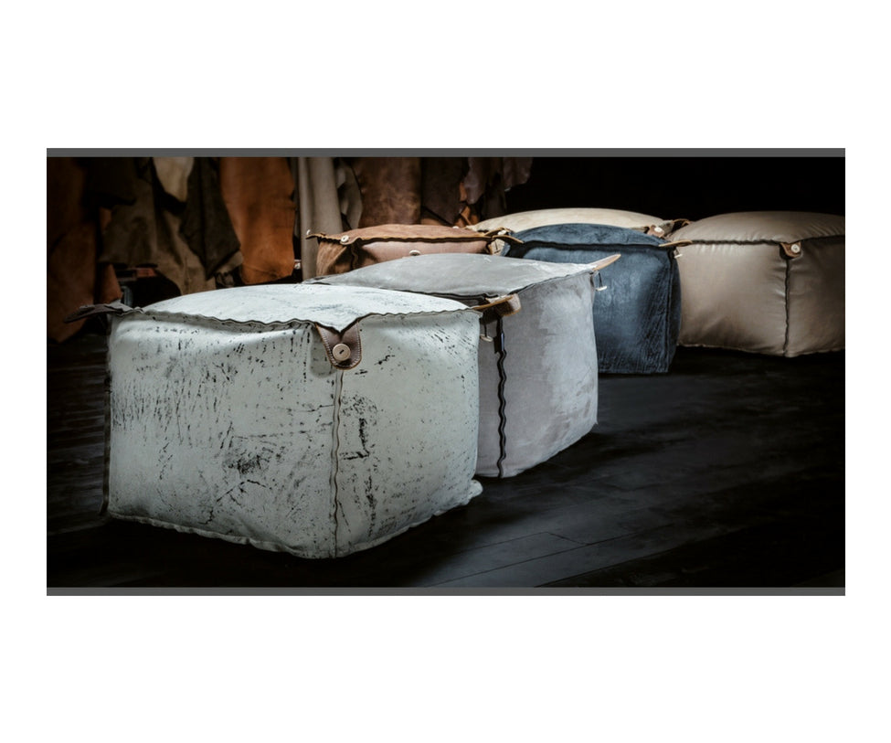 Vibieffe 456 Four.six Modular Ottomans Fabric and Leather