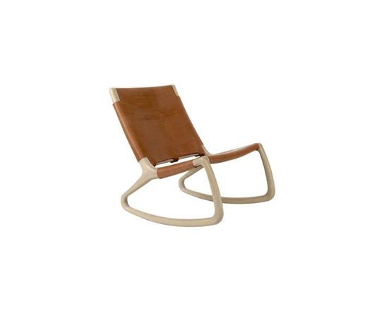 High end Rocker White Matte Lacquered Oak by Mater Casa Design