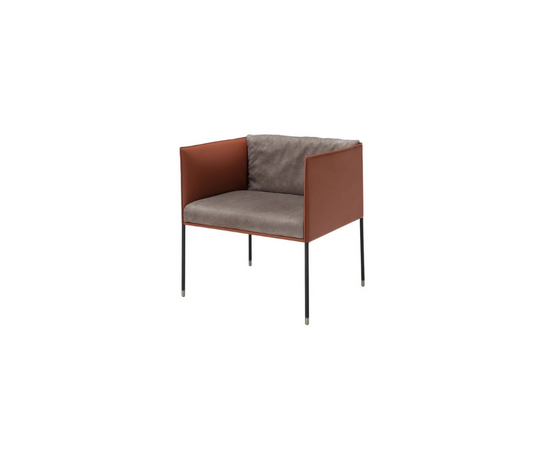 High end Square L Lounge Armchair by Frag Casa Design