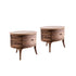 Ceccotti Collezioni Ainda Bedside Table Solid Walnut
