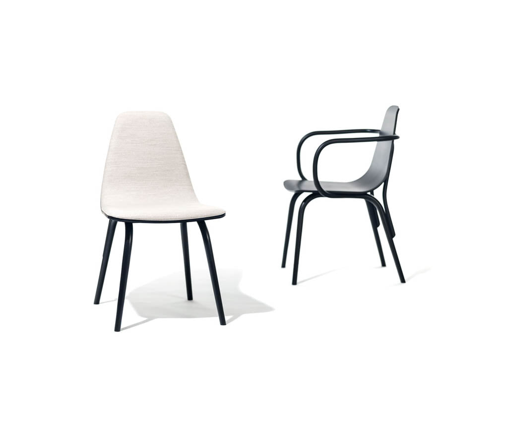 High end Tram Upholstered Dining Chair by Ton Casa Design