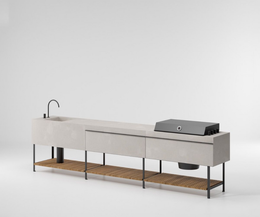 Outdoor Base Kitchen Triple Configuration | Kettal