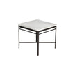 Triconfort 72760 Side Table Black Frame and Marble Top
