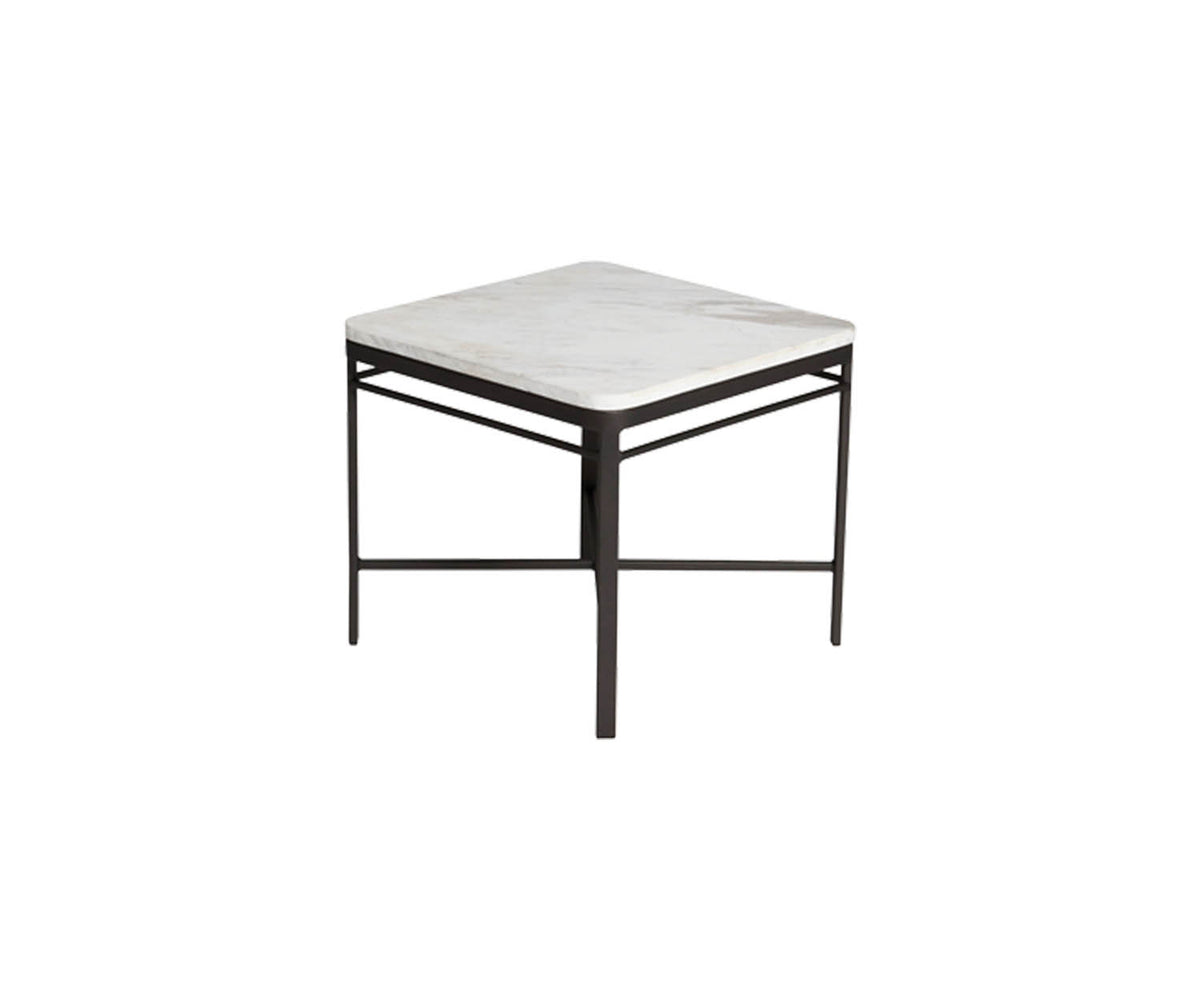 Triconfort 72760 Side Table Black Frame and Marble Top