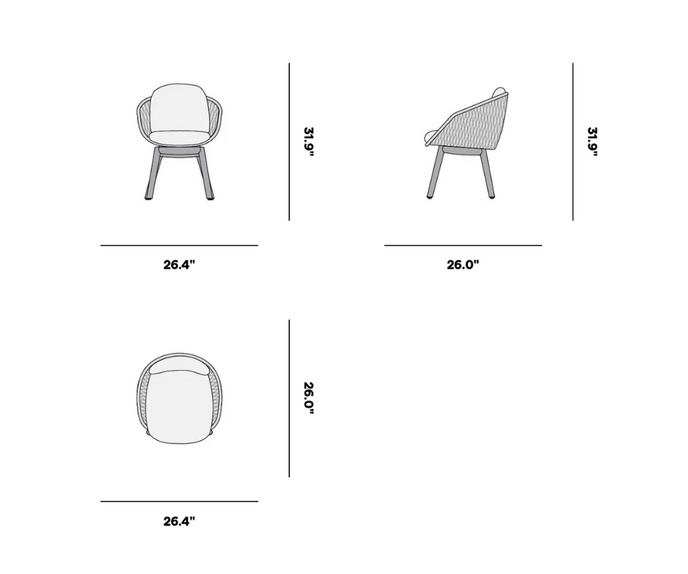 Sandra High Back Lounge Chair Manutti