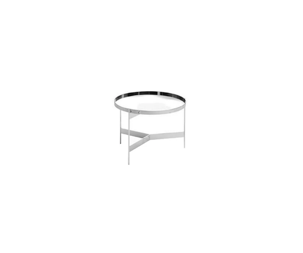 Pianca Abaco Round Chrome Coffee Table