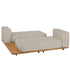 Pal Base + 2 Double Seat + 2 Parallel Single Back Sunbed I Point 1920 
