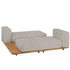 Pal Base + 2 Double Seat + 2 Parallel Single Back Sunbed I Point 1920 