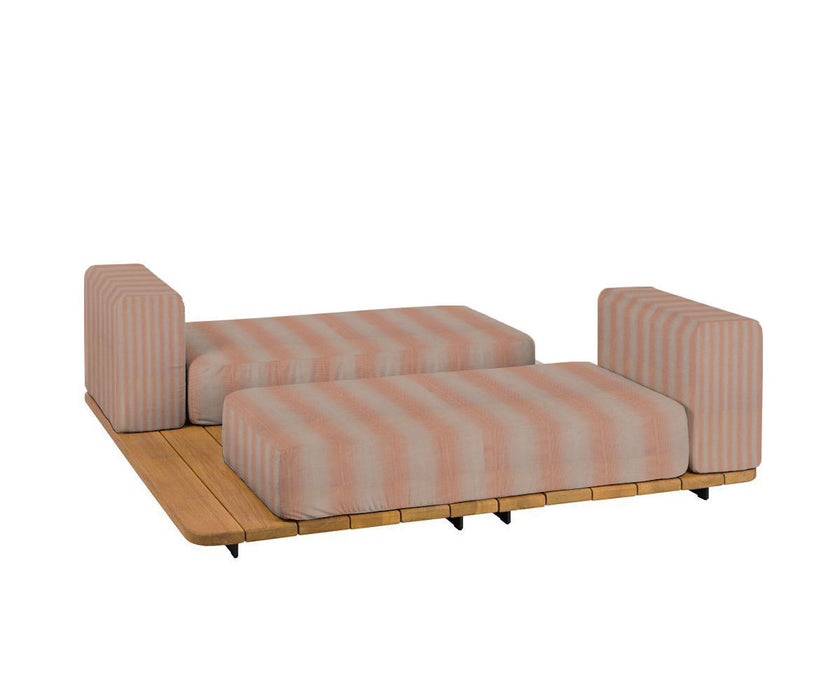 Pal Base + 2 Double Seat + 2 Parallel Single Back Sunbed I Point 1920 