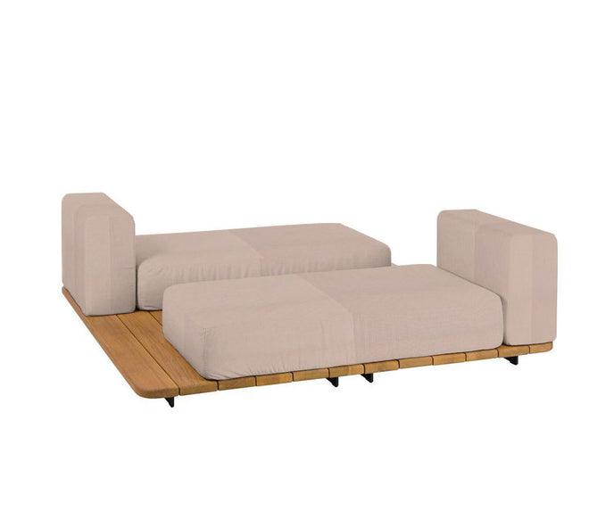 Pal Base + 2 Double Seat + 2 Parallel Single Back Sunbed I Point 1920 