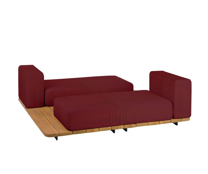 Pal Base + 2 Double Seat + 2 Parallel Single Back Sunbed I Point 1920 