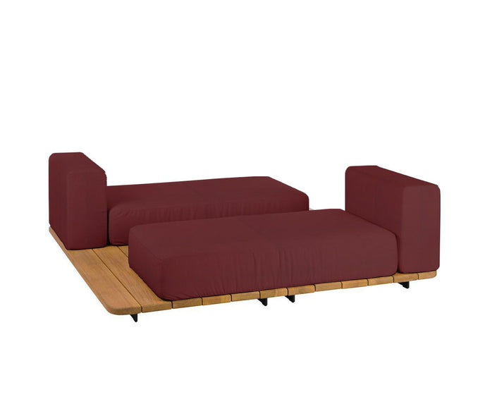 Pal Base + 2 Double Seat + 2 Parallel Single Back Sunbed I Point 1920 
