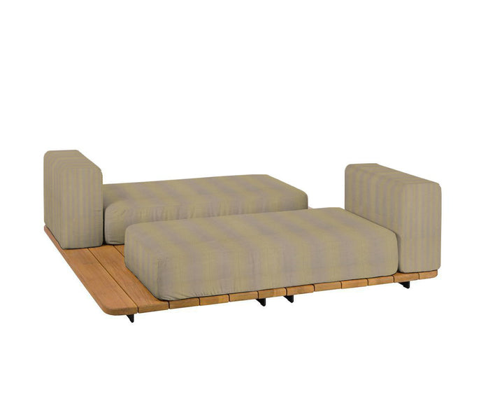 Pal Base + 2 Double Seat + 2 Parallel Single Back Sunbed I Point 1920 