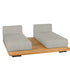 Pal Base + 2 Double Seat + 2 Parallel Single Back Sunbed I Point 1920 