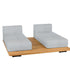 Pal Base + 2 Double Seat + 2 Parallel Single Back Sunbed I Point 1920 