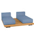 Pal Base + 2 Double Seat + 2 Parallel Single Back Sunbed I Point 1920 