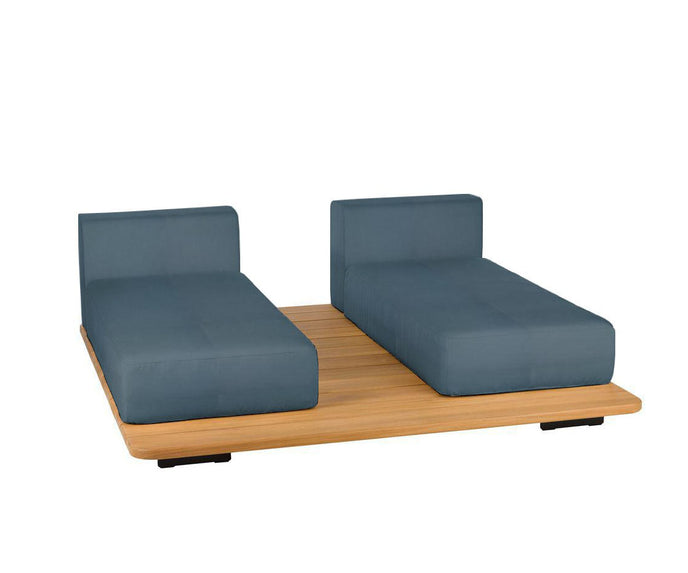 Pal Base + 2 Double Seat + 2 Parallel Single Back Sunbed I Point 1920 
