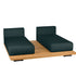 Pal Base + 2 Double Seat + 2 Parallel Single Back Sunbed I Point 1920 