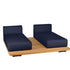 Pal Base + 2 Double Seat + 2 Parallel Single Back Sunbed I Point 1920 