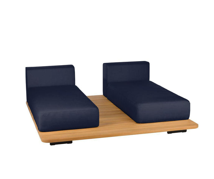 Pal Base + 2 Double Seat + 2 Parallel Single Back Sunbed I Point 1920 