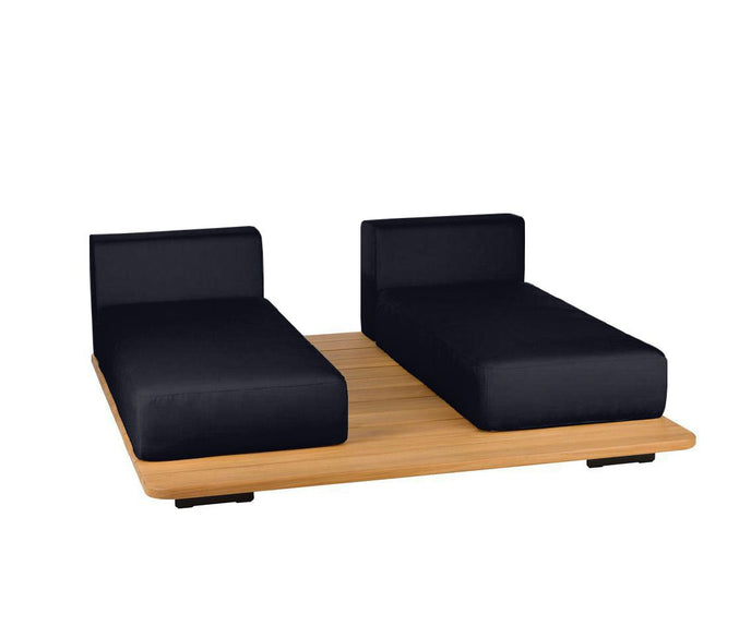 Pal Base + 2 Double Seat + 2 Parallel Single Back Sunbed I Point 1920 