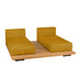 Pal Base + 2 Double Seat + 2 Parallel Single Back Sunbed I Point 1920 