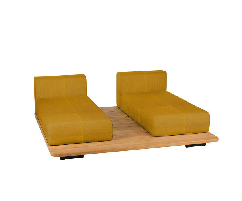 Pal Base + 2 Double Seat + 2 Parallel Single Back Sunbed I Point 1920 